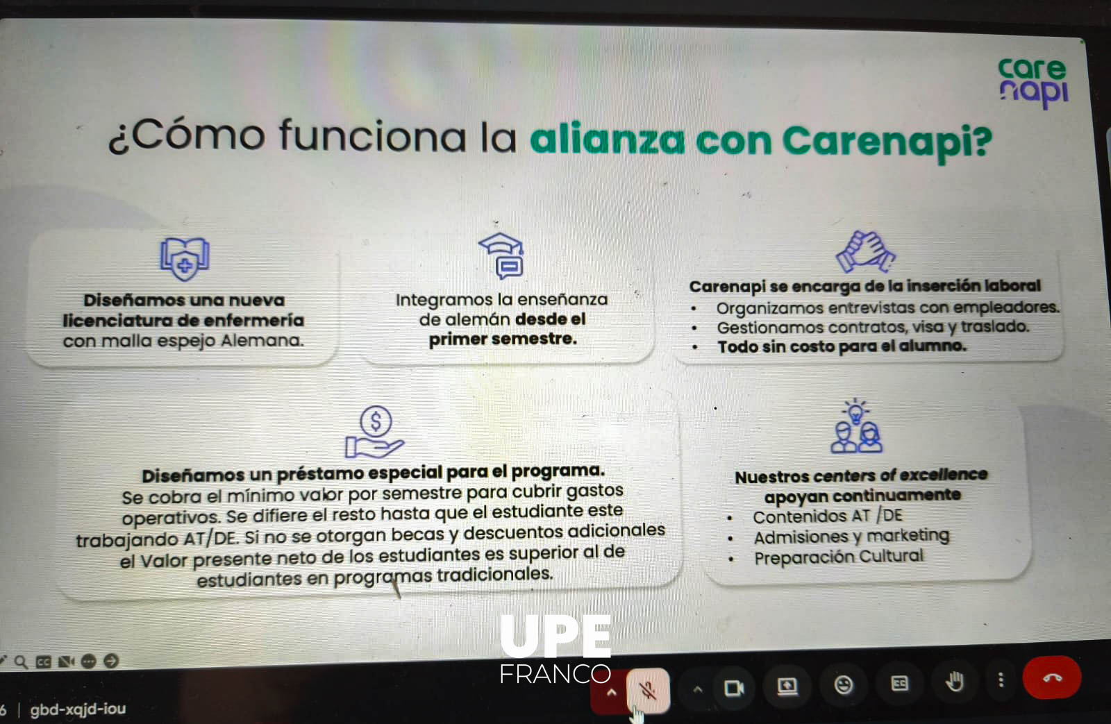 Reunión de Cooperación Internacional: UPE - CARENAPI